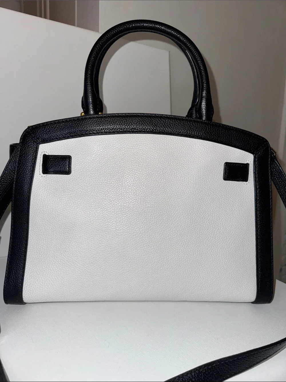 Michael Michael Kors Karson Large Woven Stripe Leather Satchel Bag